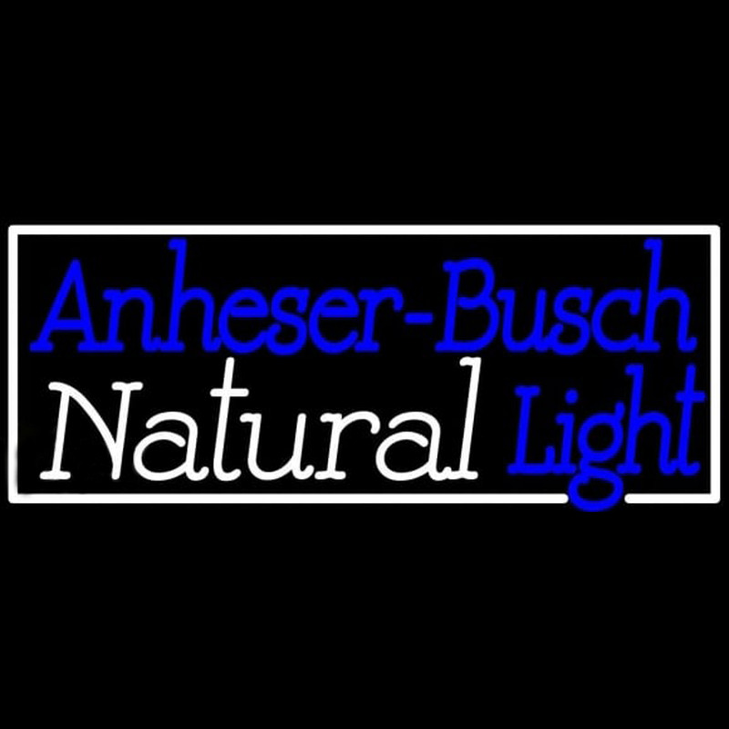 Natural Light Anheuser Busch Beer Sign Enseigne Néon