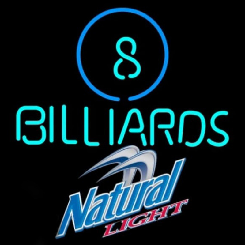 Natural Light Ball Billiards Pool Beer Sign Enseigne Néon