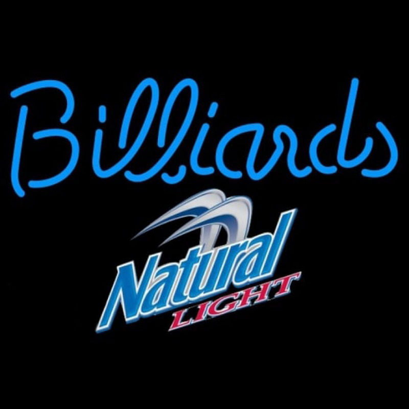 Natural Light Billiards Te t Pool Beer Sign Enseigne Néon