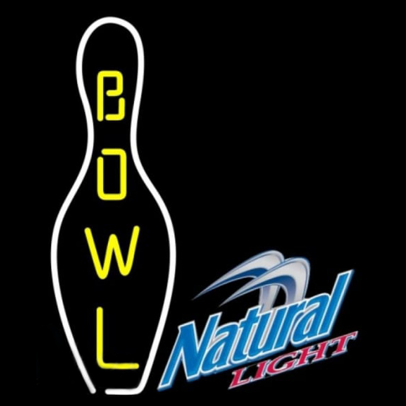 Natural Light Bowling Beer Sign Enseigne Néon