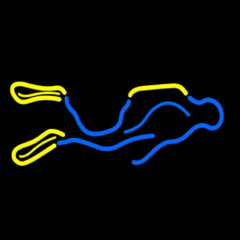 Neon Scuba Diver Enseigne Néon