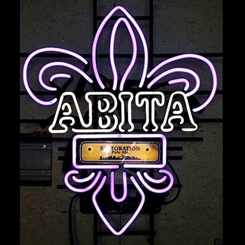 New Abita Restoration Pale Ale Nola Purple Man Cave Enseigne Néon