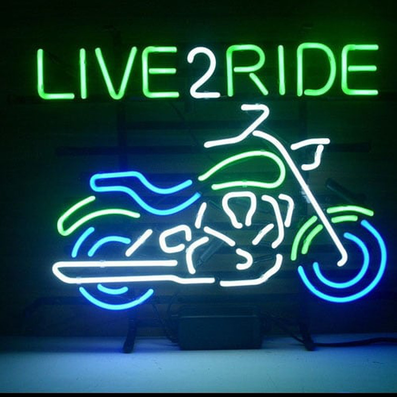 New Harley Motorcycle Love 2 Ride Ride Em Hard Neon Bière Bar Pub Enseigne