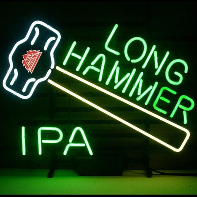 New Redhook Long Hammer Ipa Bière Neon Bière Bar Pub Enseigne
