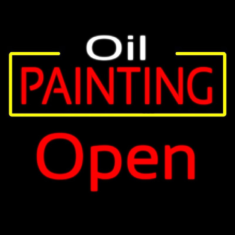 Oil Painting Open Enseigne Néon