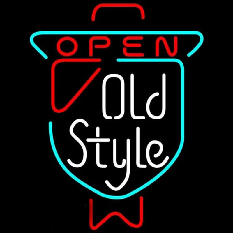 Old Style OPEN Beer Sign Enseigne Néon