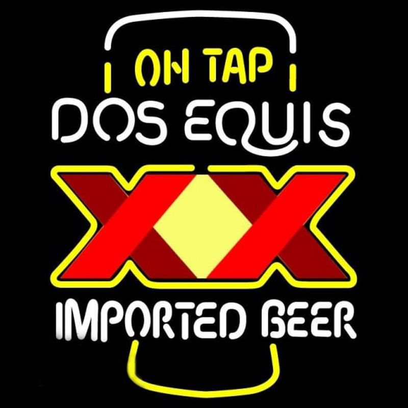 On Tap Dos Equis Beer Sign Enseigne Néon