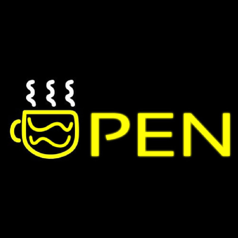Open Coffee Enseigne Néon
