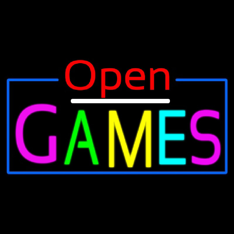 Open Games Enseigne Néon