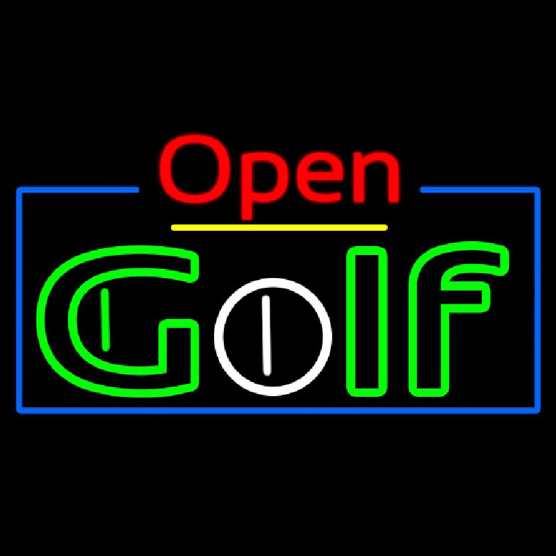 Open Golf Enseigne Néon