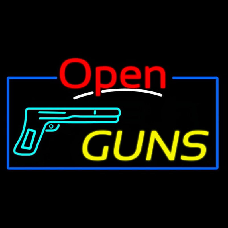 Open Guns Enseigne Néon