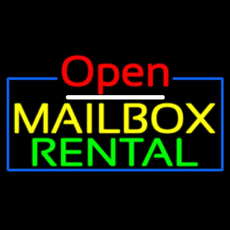Open Mailbo  Rental Enseigne Néon