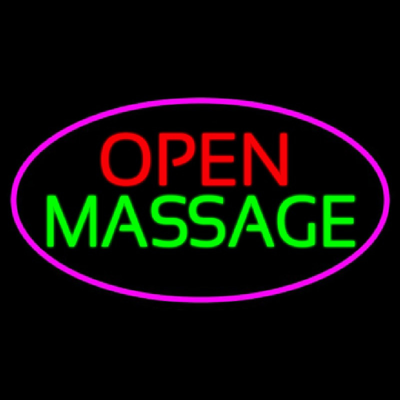 Open Massage Enseigne Néon