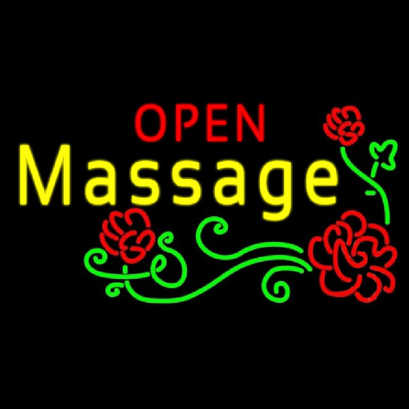 Open Massage Enseigne Néon