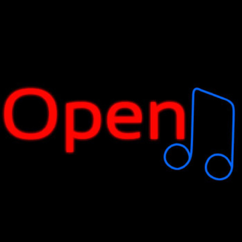 Open Music Enseigne Néon