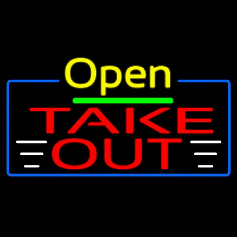 Open Take Out Enseigne Néon