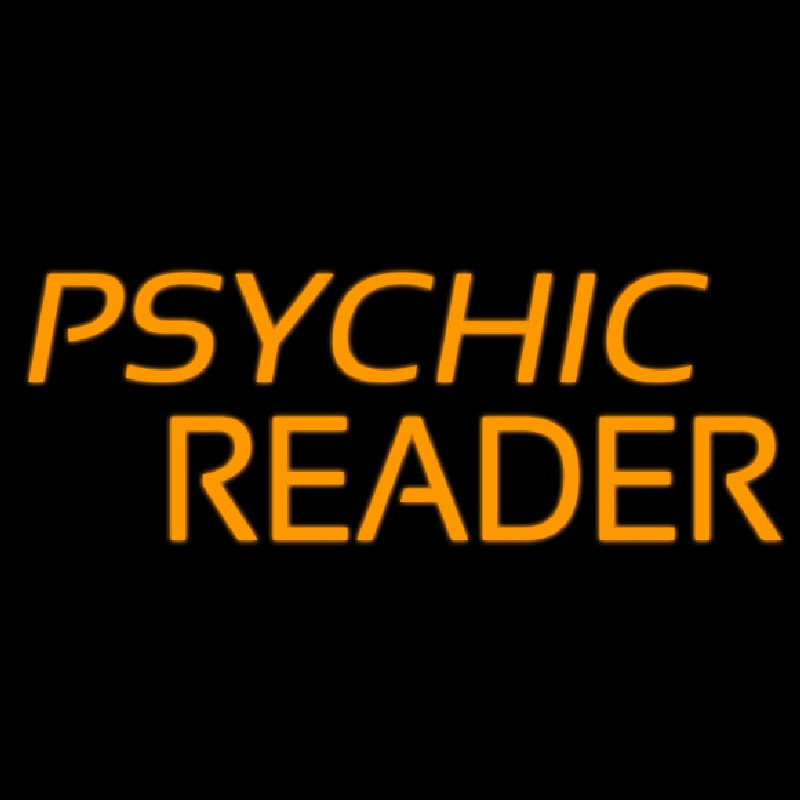 Orange Psychic Reader Enseigne Néon