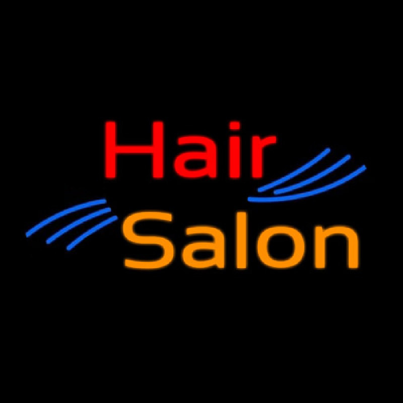 Oval Hair Salon Enseigne Néon