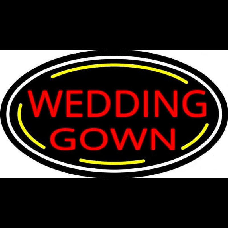 Oval Wedding Gown Enseigne Néon