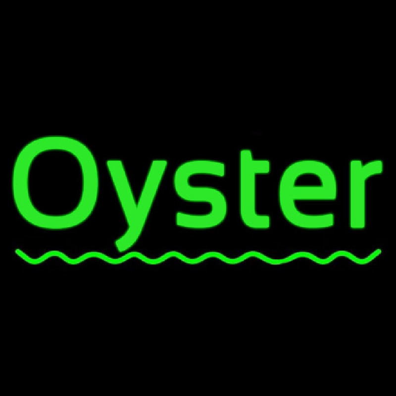 Oysters Green Line Enseigne Néon