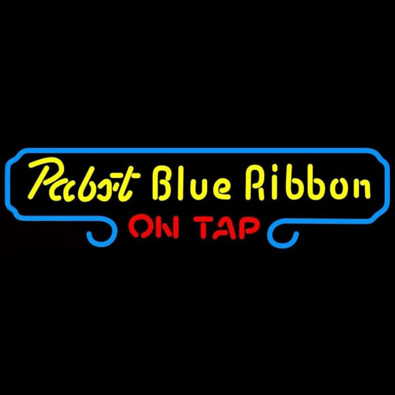 Pabst Blue Ribbon On Tap Beer Sign Enseigne Néon