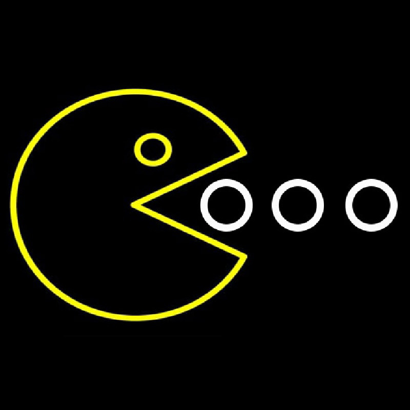 Pac Man Enseigne Néon