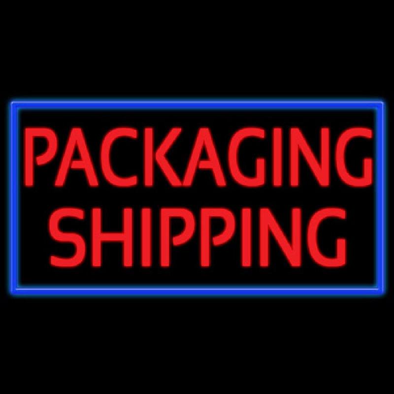 Packaging Shipping Enseigne Néon