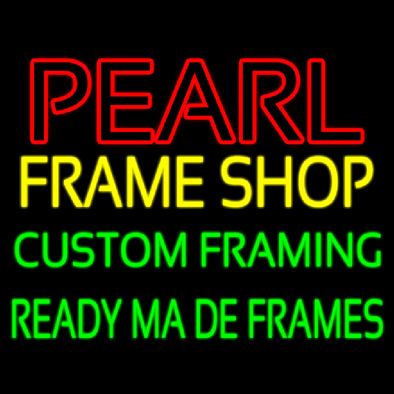 Pearl Frame Shop Enseigne Néon