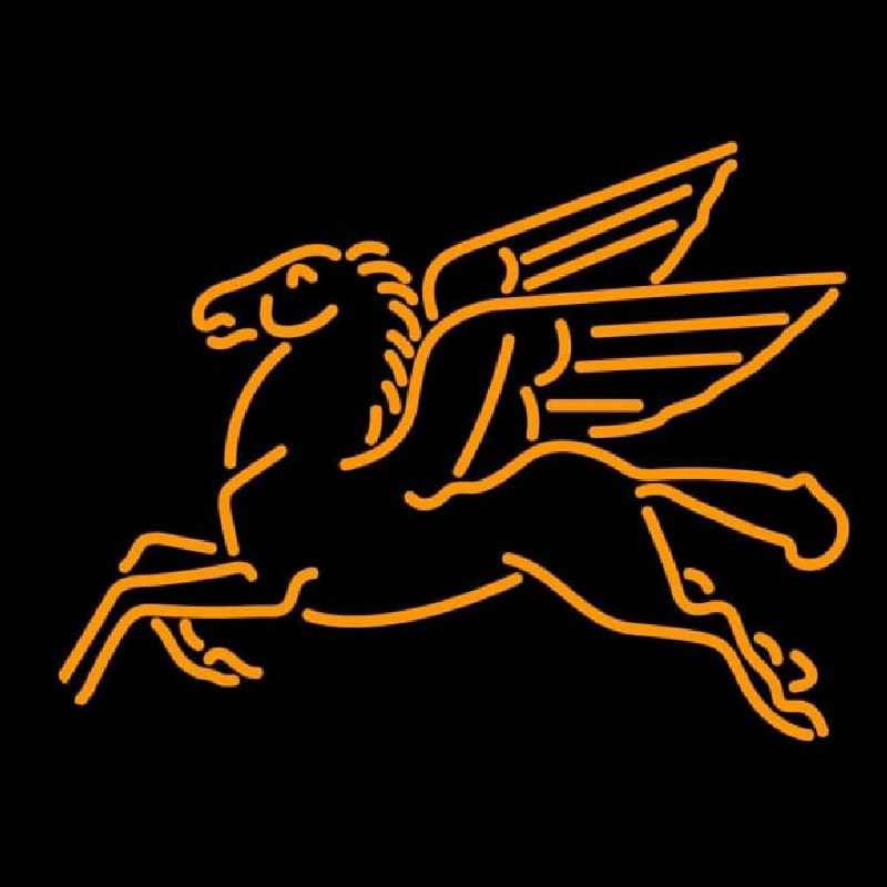 Pegasus Gasoline Logo Enseigne Néon