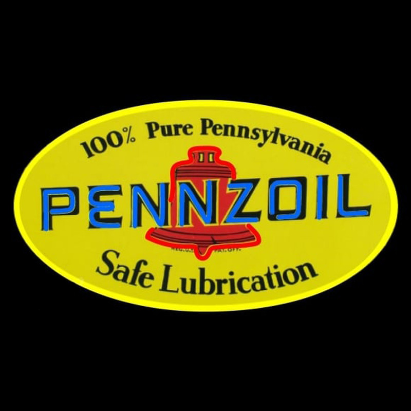 Pennzoil Safe Lubrication Enseigne Néon