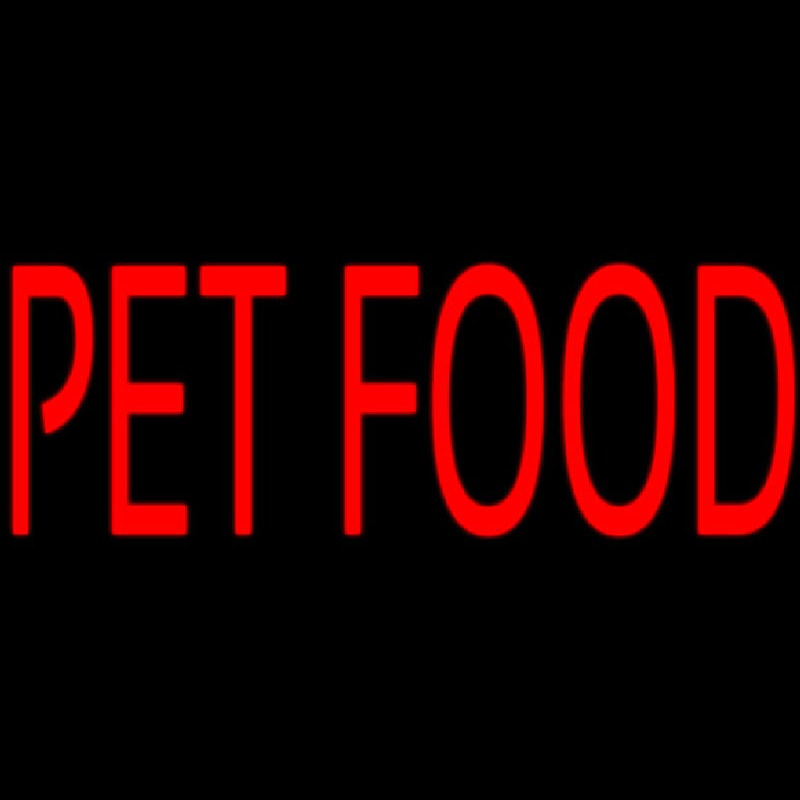 Pet Food Block Enseigne Néon