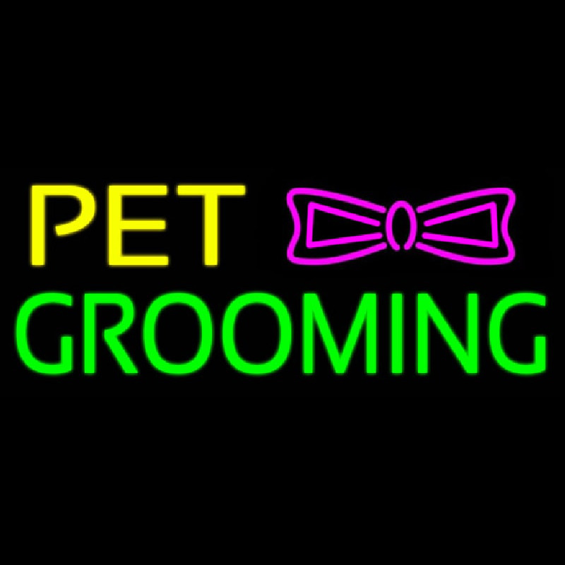 Pet Grooming Logo Enseigne Néon
