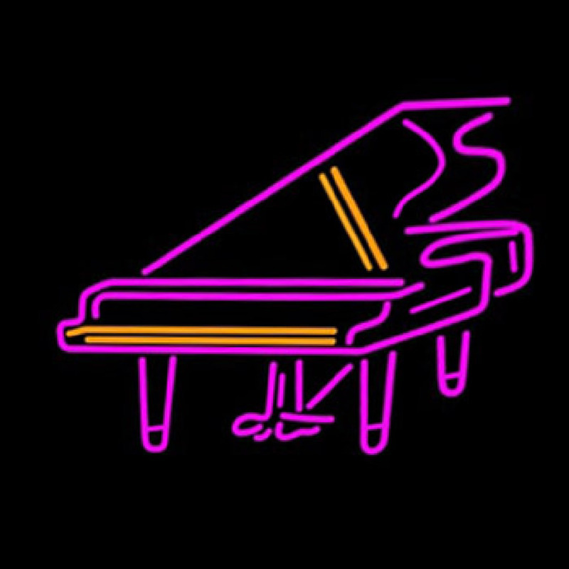 Piano Logo Enseigne Néon