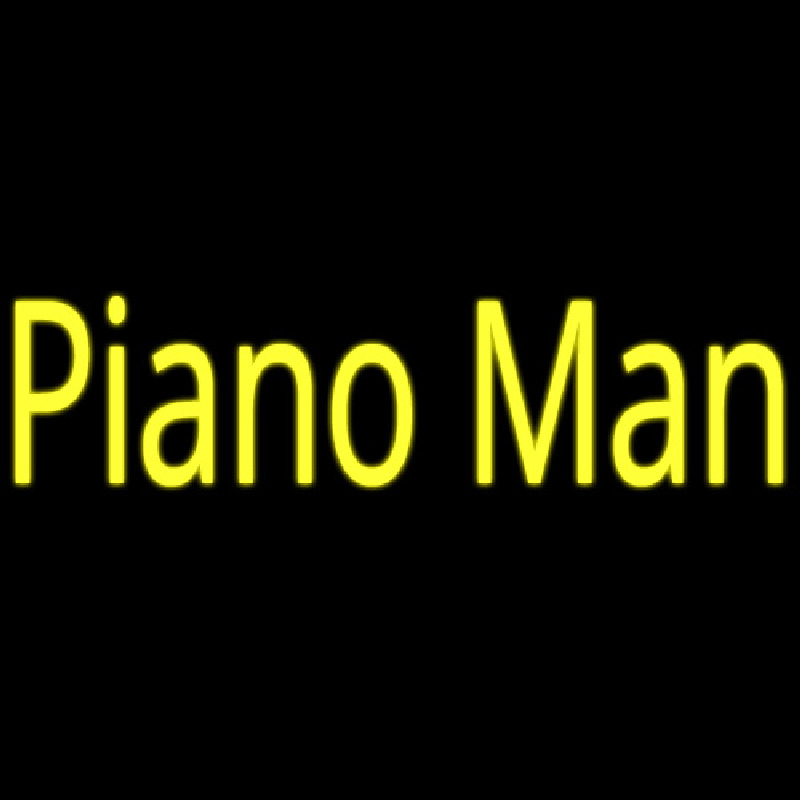 Piano Man Enseigne Néon