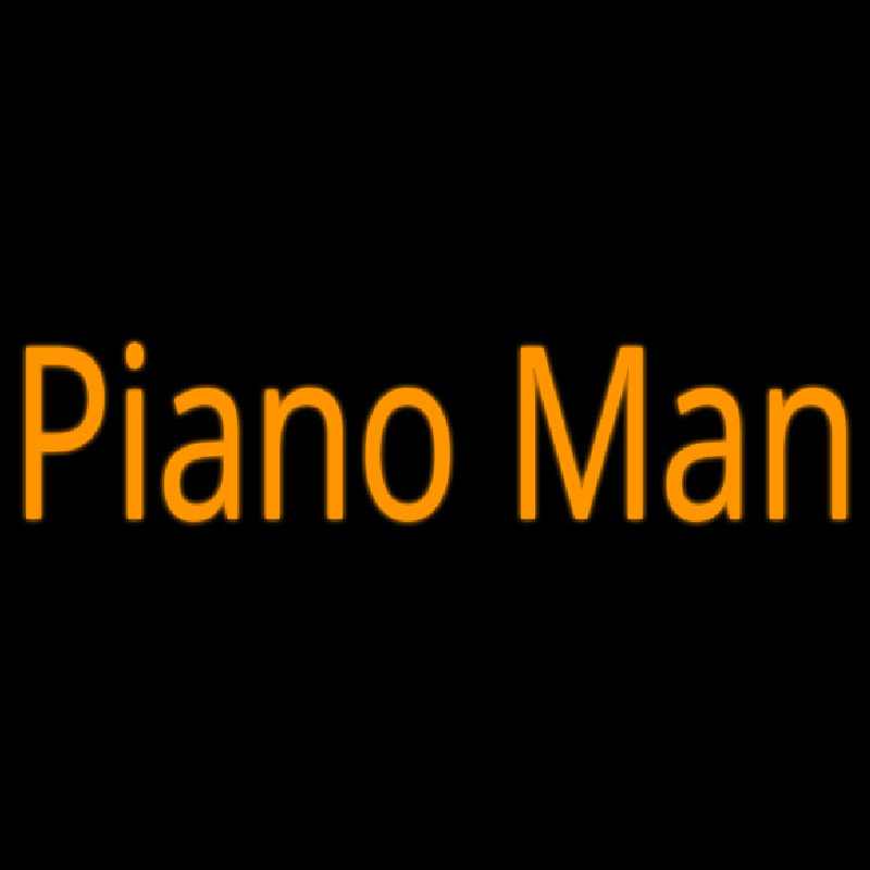 Piano Man Enseigne Néon