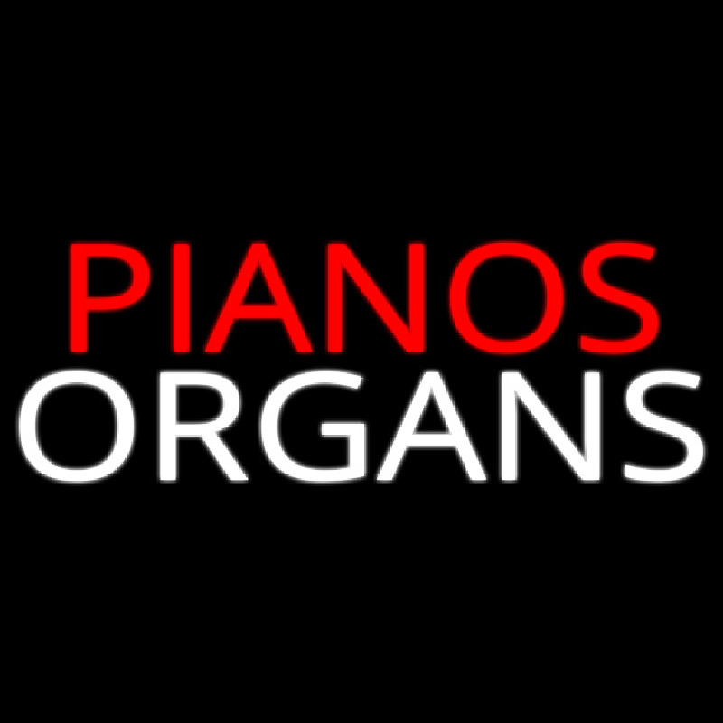 Pianos Organs Block 1 Enseigne Néon