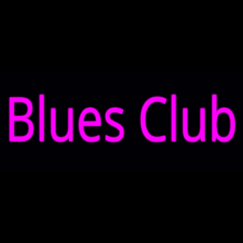 Pink Blues Club Enseigne Néon