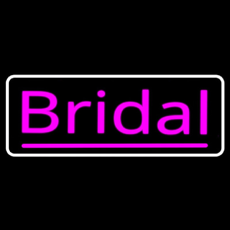 Pink Bridal With Border Enseigne Néon
