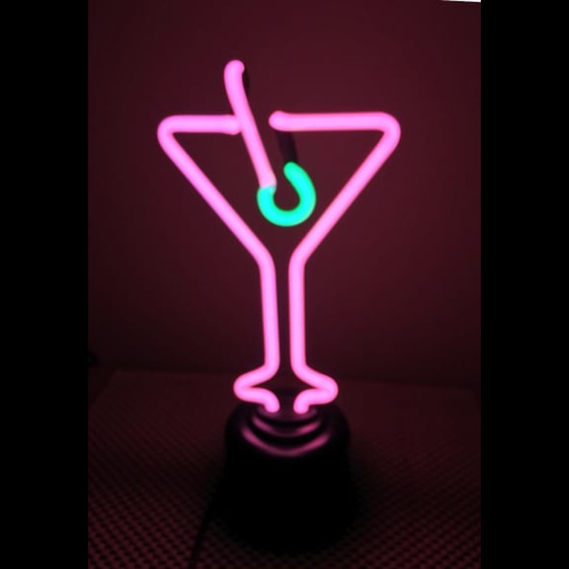 Pink Cocktail Desktop Enseigne Néon