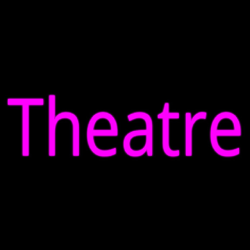Pink Cursive Theatre Enseigne Néon