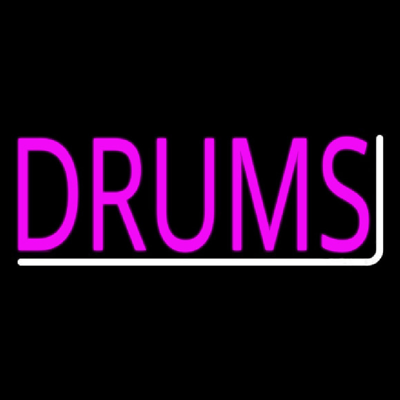 Pink Drums 1 Enseigne Néon