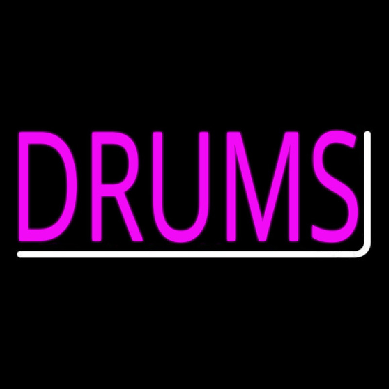 Pink Drums Enseigne Néon