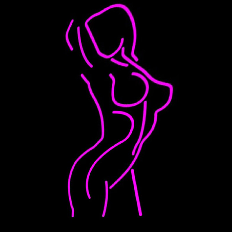 Pink Erotic Dancer Girl Enseigne Néon