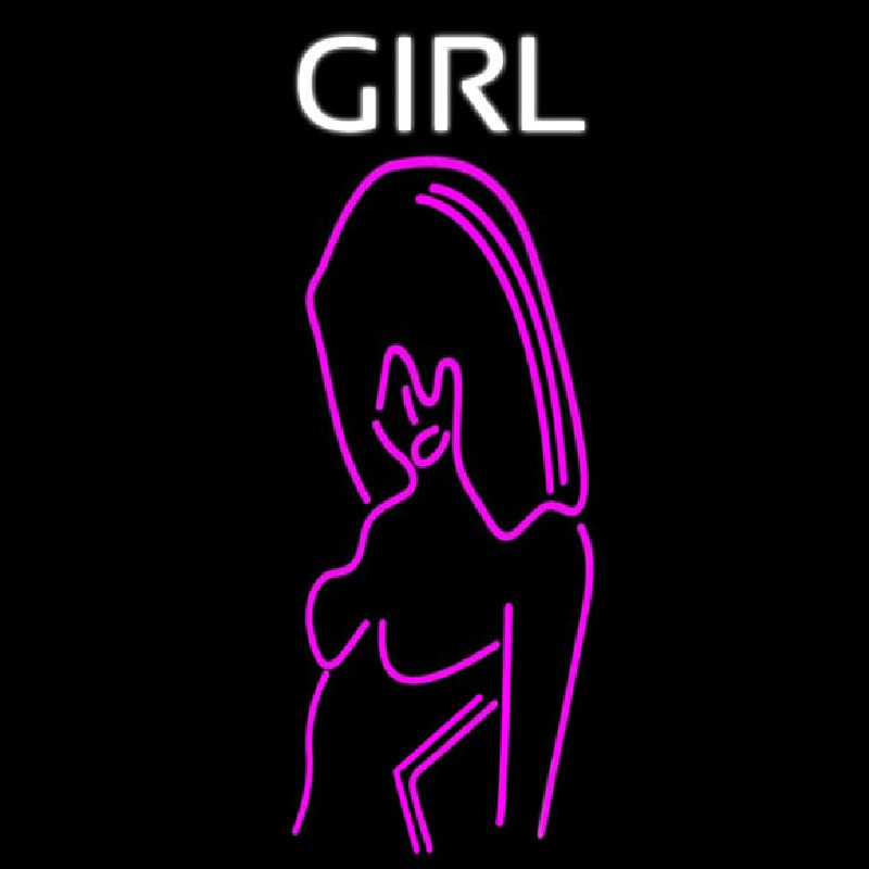 Pink Girl Strip Club Enseigne Néon
