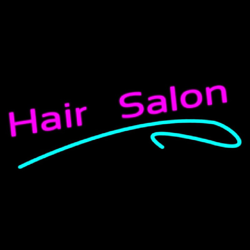 Pink Hair Salon Enseigne Néon