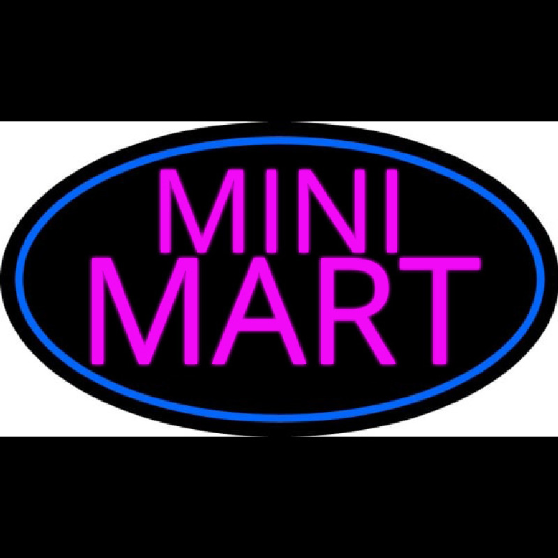 Pink Mini Mart Enseigne Néon
