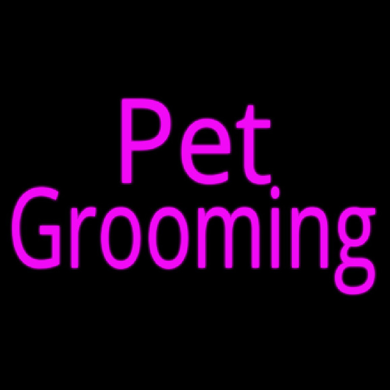 Pink Pet Grooming Enseigne Néon