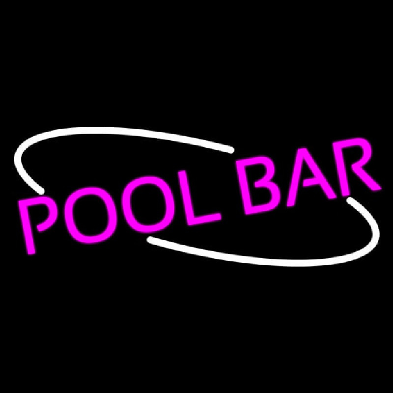 Pink Pool Bar Enseigne Néon