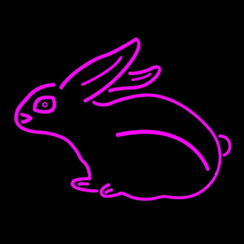 Pink Rabbit Enseigne Néon