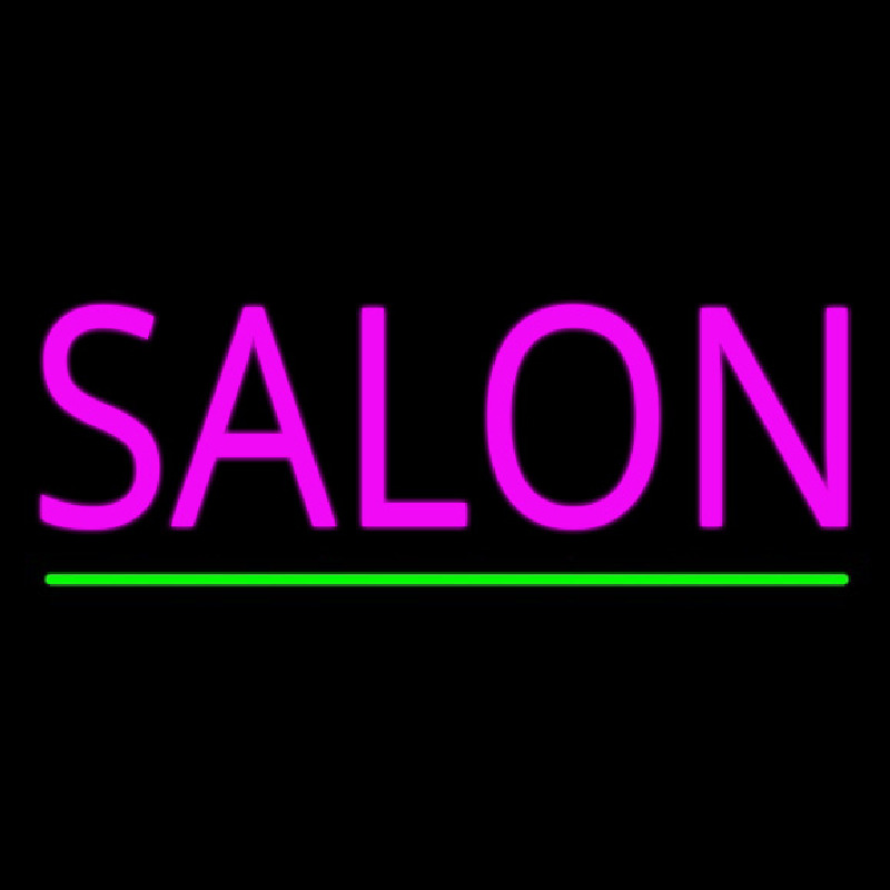 Pink Salon Green Line Enseigne Néon